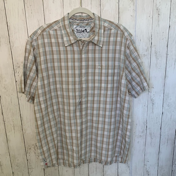 Quiksilver Other - Men's Quiksilver Plaid Button Down Shirt XL